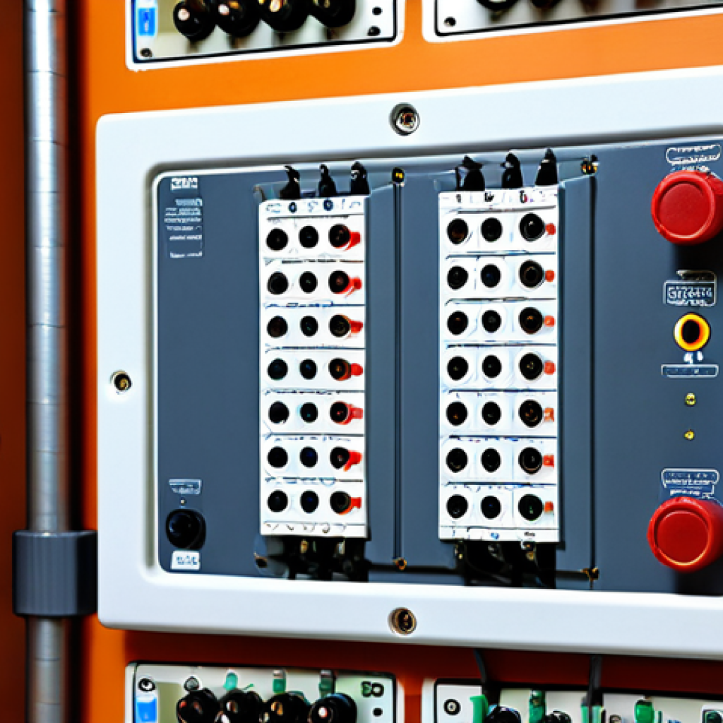 **Prompt 1:** A modern Swedish home electrical panel (central elcentral) with visible circuit breakers (jordfelsbrytare) and surge protection (överspänningsskydd). Focus on safety and modern technology.